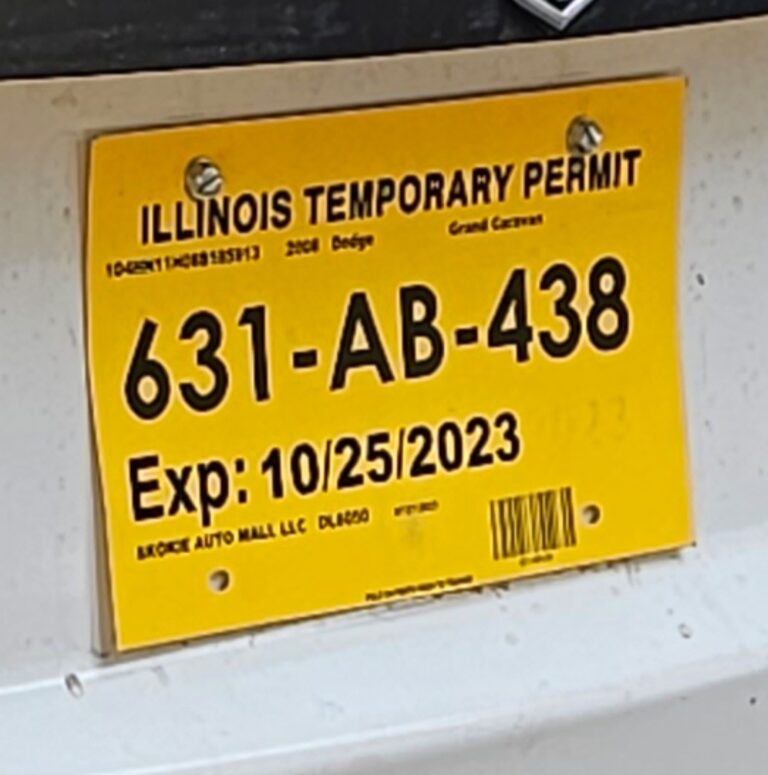 Temporary License Plates Domestic Security